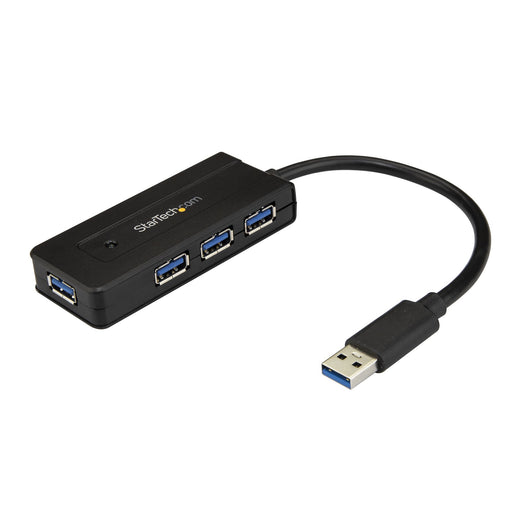 Mini 4 Port USB 3.0 Hub with Charging Port -- 2 Year StarTech Warranty