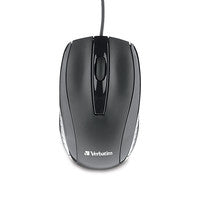Verbatim Wired USB Notebook Optical Mouse - Black