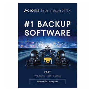 ACRONIS TRUE IMAGE 2017 Backup & Recovery Software - 1 User BIL