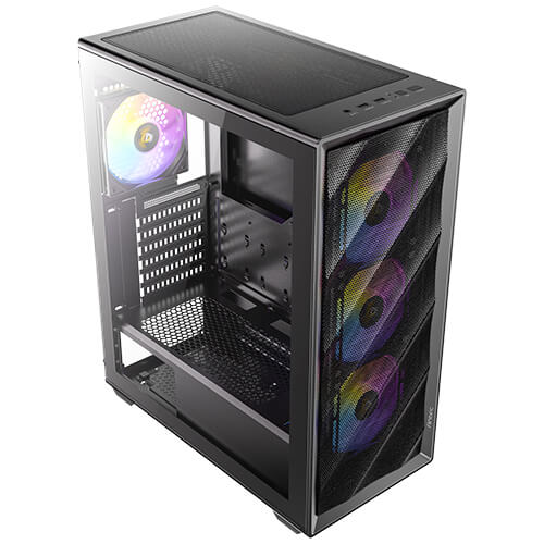 Antec AX85 ARGB Mid-Tower Gaming Case, ATX, M-ATX, ITX -- 1 Year Antec Warranty