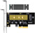 PA09-HS M.2 NVMe to PCIe 4.0 X4 Adapter with M.2 Heatsink for M.2 NVMe SSD -- 30 Day TTE.CA Warranty