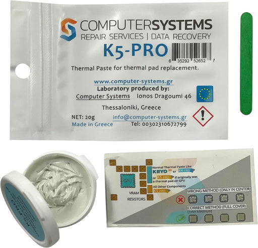 K5 PRO Viscous Thermal Paste for Thermal Pad Replacement 30g (iPhone, Apple iMac, Sony PS4 & PS3, Xbox, Acer Aspire etc)