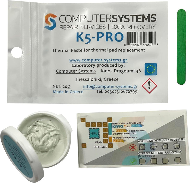 K5 PRO Viscous Thermal Paste for Thermal Pad Replacement 30g (iPhone, Apple iMac, Sony PS4 & PS3, Xbox, Acer Aspire etc)
