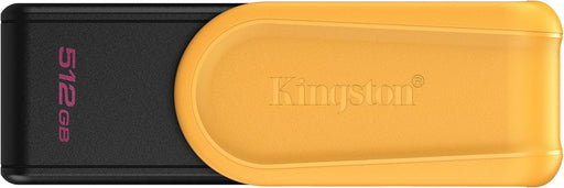 Kingston 512 GB USB 3.2 G1 DataTraveler EXODIA S (Black/Yellow) (Backward Compatible)  -- 5 Year Kingston Warranty