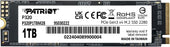 Patriot P320 1 TB Internal SSD - NVMe PCIe Gen 3x4 M.2 2280 - Solid State Drive - Patriot Warranty