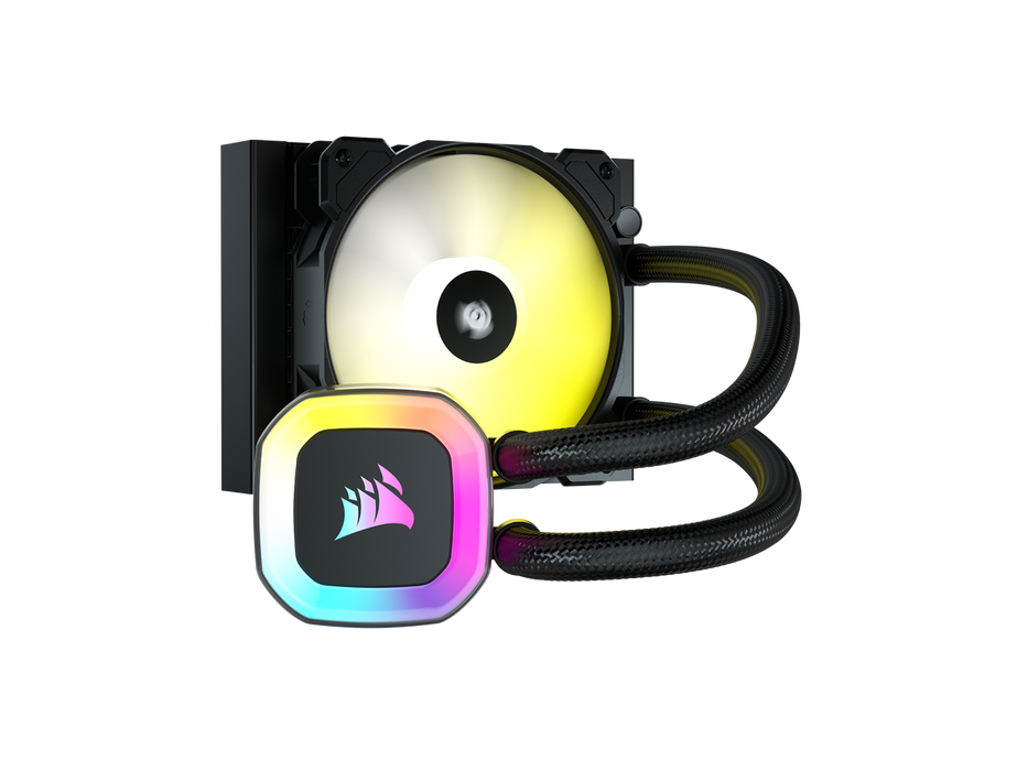 Corsair H55 RGB Liquid CPU Cooler - 120mm AIO, SP RGB ELITE Series