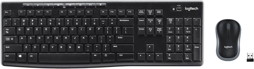 Logitech MK270 Wireless Keyboard and Mouse Combo for Windows, 2.4 GHz Wireless, Compact Mouse, 8 Multimedia and Shortcut Keys, Long Battery Life, for PC, Laptop -- Logitech Warranty