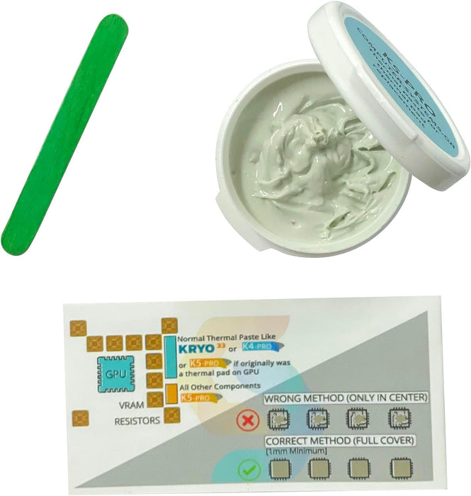K5 PRO Viscous Thermal Paste for Thermal Pad Replacement 30g (iPhone, Apple iMac, Sony PS4 & PS3, Xbox, Acer Aspire etc)