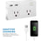 Wall Tap Surge Protector - 2 Outlets, 2x USB ports upto 2.4A - 3.1A Max total for both ports, 5160 Joules, Power Switch -- 30 Day TTE.CA Waranty