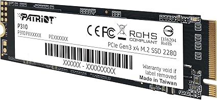 Patriot P310 480GB Internal SSD - NVMe PCIe M.2 Gen3 x 4 - Low-Power Consumption Solid State Drive -- Patriot Warranty