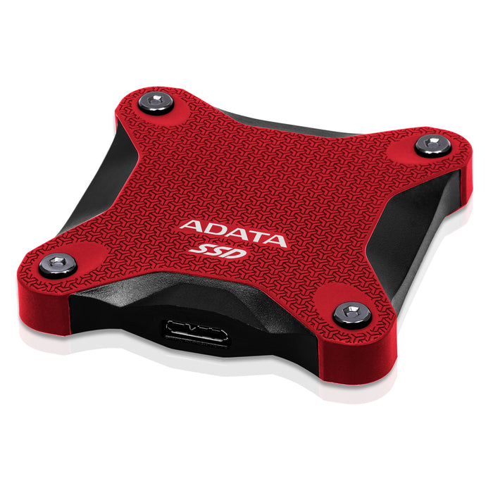 ADATA SD620 - SSD - 1 TB- external (portable) - USB 3.2 Gen 2 (10Gbps) - Red Colour, shock-resistant, meeting the rigorous MIL-STD-810G 516.6 standard, FCC, KC, EAC, UKCA, WEEE, RoHS -- 5 Year ADATA Warranty