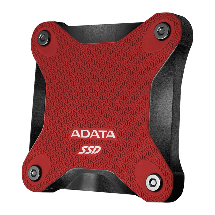 ADATA SD620 - SSD - 1 TB- external (portable) - USB 3.2 Gen 2 (10Gbps) - Red Colour, shock-resistant, meeting the rigorous MIL-STD-810G 516.6 standard, FCC, KC, EAC, UKCA, WEEE, RoHS -- 5 Year ADATA Warranty
