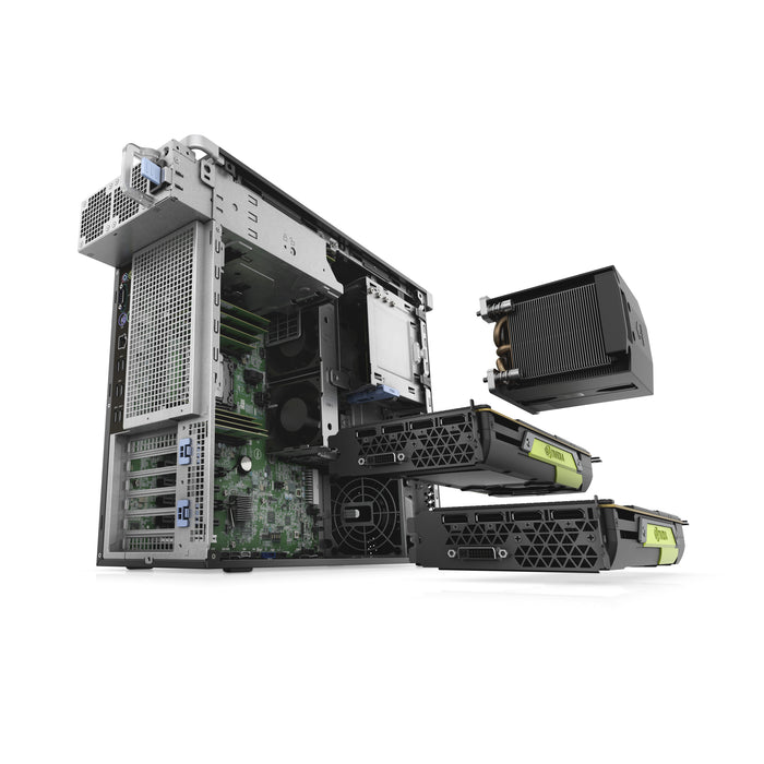 Dell Precision 5820 Tower, Intel Core i9-10th Gen, 64 GB DDR4 RAM, 1TB SSD, Nvidia P2200 Graphics with 4x DP Out, Windows 11 Pro -- 1 Year TTE.CA Hardware Warranty