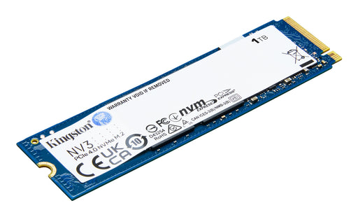 Kingston NV3 PCIe 4.0 NVMe SSD - 1000GB SSD - PCIe NVMe - M.2, Up to 6000 MB/s - Limited 3 Year Kingston warranty with free technical support