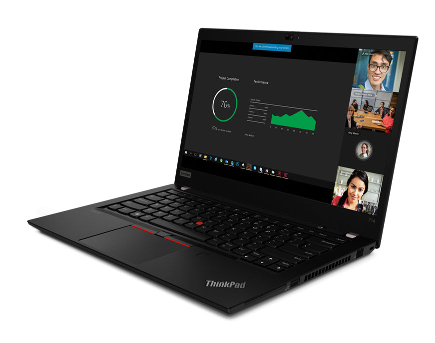 Lenovo ThinkPad T14 Gen 1 Notebook, Intel Core i5-10310U 10th Gen, 16 GB DDR4 RAM, 256 GB SSD, USB3, Ethernet, Wi-Fi 6, BT, WebCam, 14" TOUCH Screen (1920x1080), Windows 11 Pro -- 1 Year TTE.CA Hardware Warranty -- 30 Day Battery