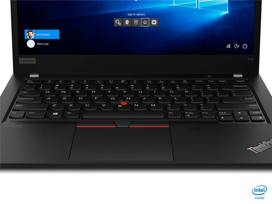 Lenovo ThinkPad T14 Gen 1 Notebook, Intel Core i5-10310U 10th Gen, 16 GB DDR4 RAM, 256 GB SSD, USB3, Ethernet, Wi-Fi 6, BT, WebCam, 14" TOUCH Screen (1920x1080), Windows 11 Pro -- 1 Year TTE.CA Hardware Warranty -- 30 Day Battery