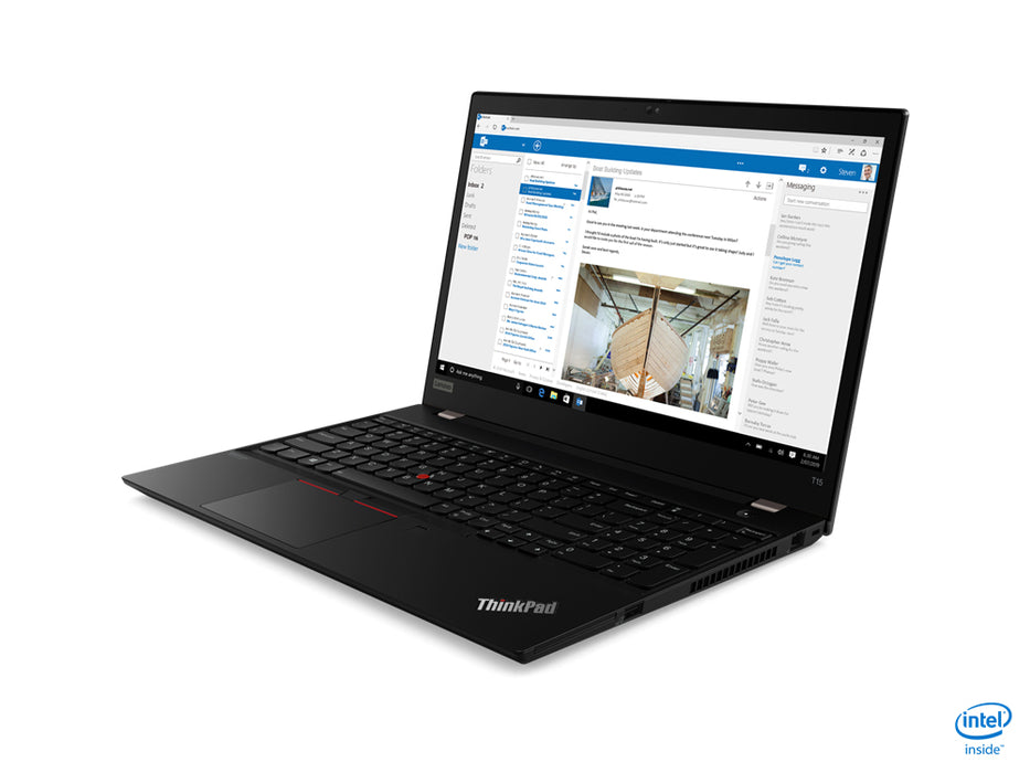 Lenovo ThinkPad T15 Gen 1 Notebook, Intel Core i7-10610U, 16 GB DDR4 RAM, 256 GB SSD, USB 3, Ethernet, Wi-Fi 6, BT, WebCam, 15" Touch Screen, Windows 11 Pro -- 1 Year TTE.CA Hardware Warranty -- 30 Day Battery