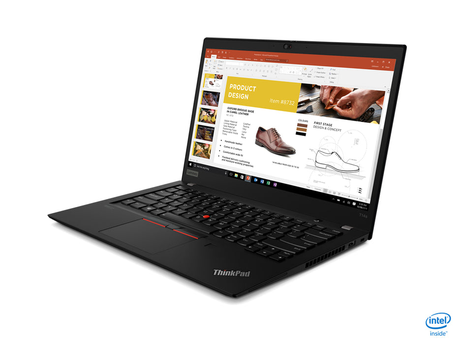 Lenovo ThinkPad T14s Gen 1 Notebook, Intel Core i5-10310U, 8 GB DDR4 RAM, 256 GB M2 NVMe SSD, USB3, Intel AX201 11ax, 2x2 + BT5, BT, WebCam, 14" Screen, HDMI, microSD, Windows 11 Pro -- 1 Year TTE.CA Hardware Warranty -- 30 Day Battery