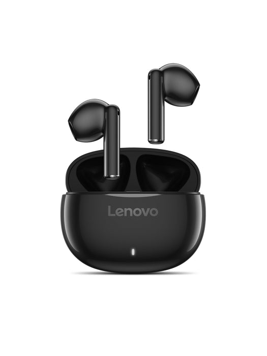Lenovo E310 True Wireless Stereo Earbuds (Black), Bluetooth 5.3, ENC for standalone version, Type-C charging -- 1 Year Lenovo Warranty
