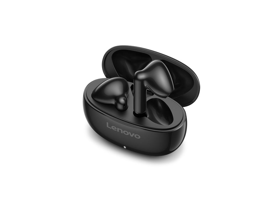 Lenovo E310 True Wireless Stereo Earbuds (Black), Bluetooth 5.3, ENC for standalone version, Type-C charging -- 1 Year Lenovo Warranty