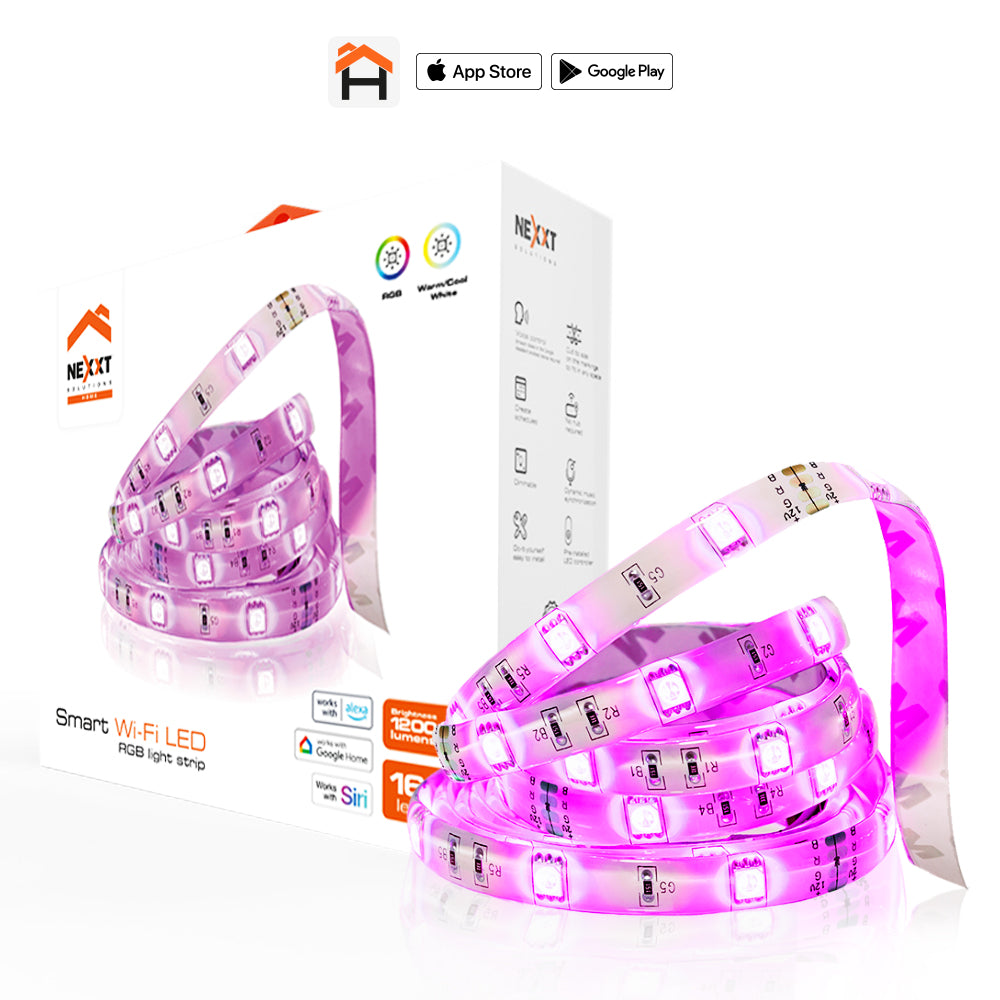Nexxt Smart Home Wi-Fi LED Strip Lights