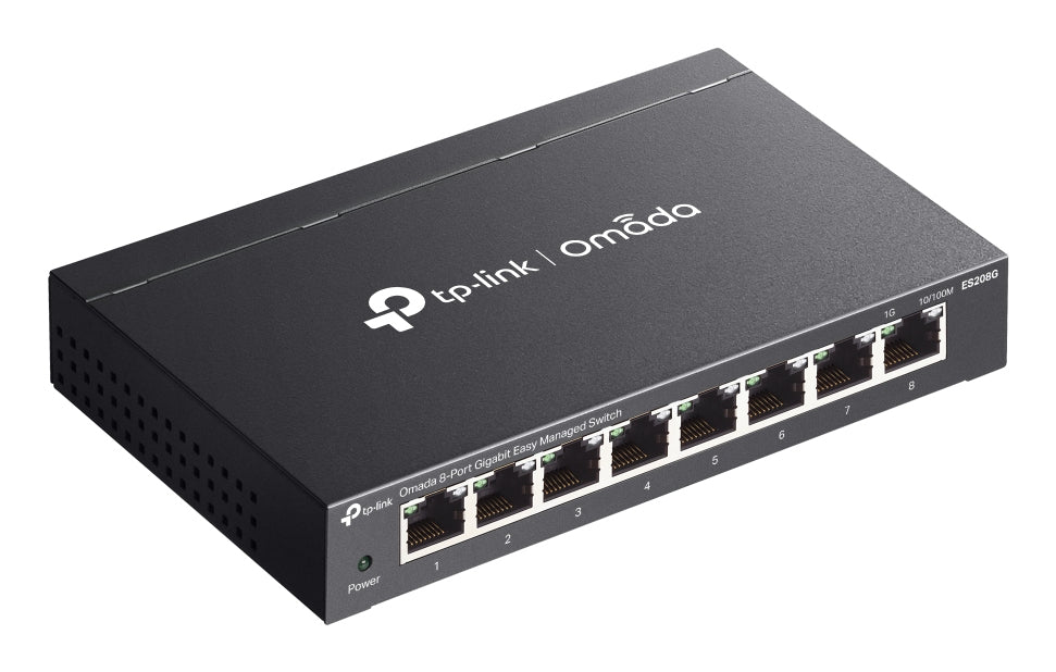 TP-LINK OMADA 8-PORT GIGABIT EASY MANAGED SWITCH PORT: 8 GIGABIT RJ45 PORTS SPEC: DESKTOP STEEL CASE AND FANLESS FEATURE: CENTRALIZED MANAGEMENT BY OMADA SDN CONTROLLER -- TP-LINK 3 YEAR WARRANTY
