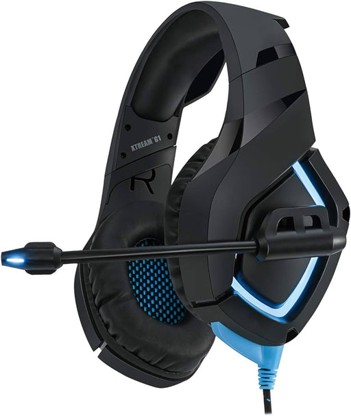 Adesso Xtream G1 - Gaming Headphones with Noise Cancelling Microphone and LED Lighting