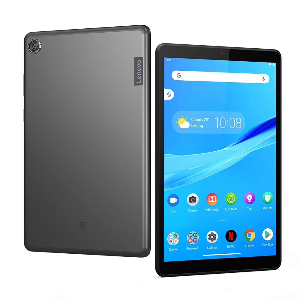 Lenovo Tablet M8 Gen4, Processor: MediaTek Helio A22 Tab Quad-Core 2.0 GHz, 2Gb LPDDR4X Ram + 32Gb Storage, 1x MicroSD Card Tray, 1x USB-C, Mic/Head Combo Jack, 8" HD Screen, 1280 x 800, ADS, 350Nits), 5100 mAh li-ion polymer battery, Front 2MP FF; Rea...