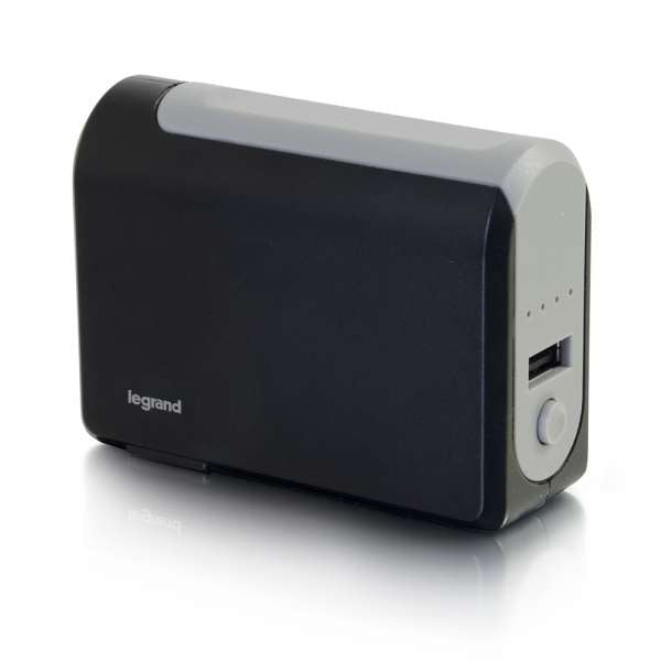 C2G 1-Port USB Wall Charger - AC to USB Adapter with Power Bank, 5V 1A Output - USB Phone Charger - USB Tablet Charger 3000mAh
