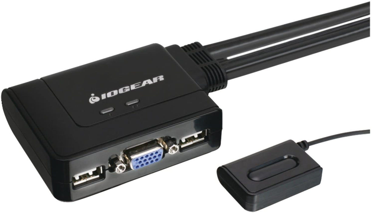 IOGEAR 2-Port  USB VGA KVM Switch -- 3 Year IOGear Limited Warranty