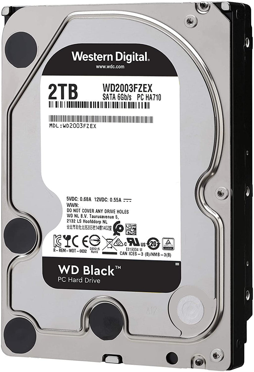WD Black 2TB Performance Desktop Hard Disk Drive - 7200 RPM SATA