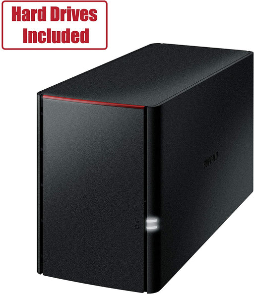 BUFFALO LinkStation 2 Bay Desktop NAS 8TB (2x4TB) Hard Drives Included