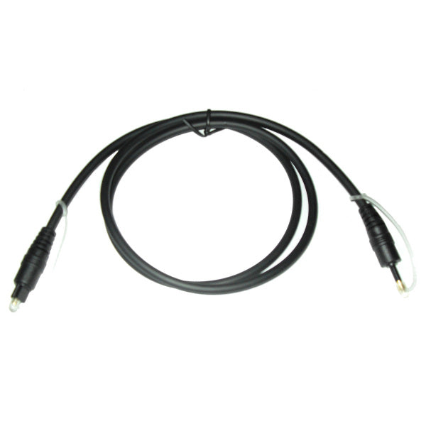 TechCraft 3' Toslink to Mini Toslink Digital Audio Cable with Molded Connections