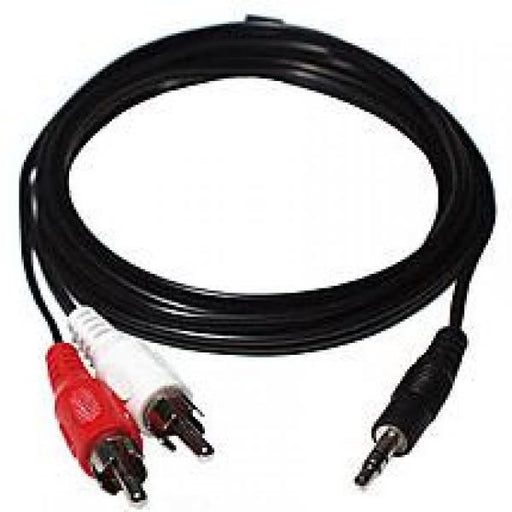 TechCraft 6' 3.5mm Stereo to 2 RCA Y-Splitter Cable (M/M)