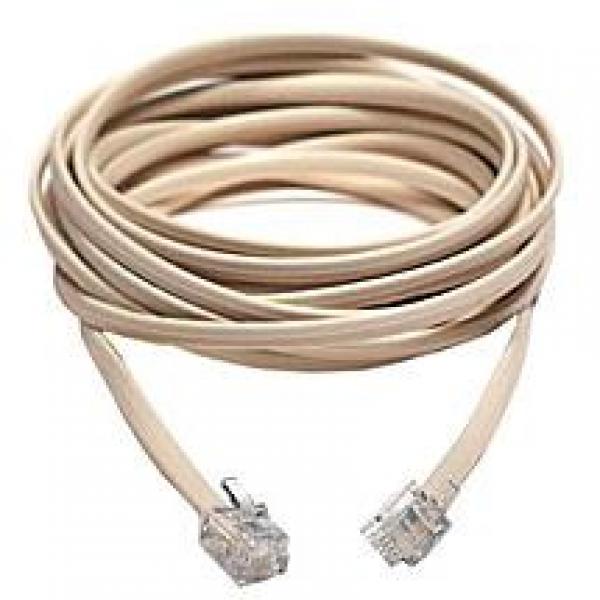 7' M/M RJ12 Cable (6P6C) 6 conductor, voice (cross wired)
