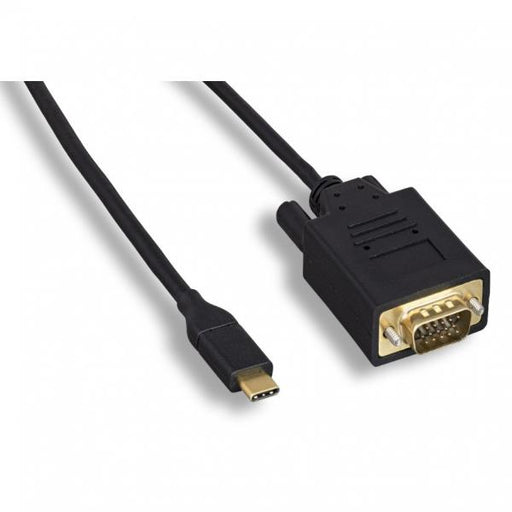 6' USB 3.1 Type C to VGA Cable, Supports VGA resolution up to 1920 x 1200@60HZ