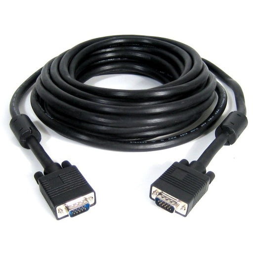 15' High Resolution Coax VGA Cable (HD15 M/M) with Ferrite