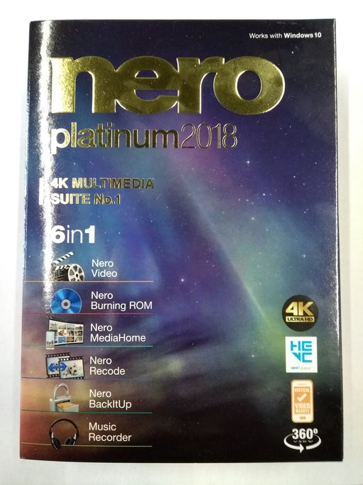 Nero 2018 Platinum 4K Multimedia Suite