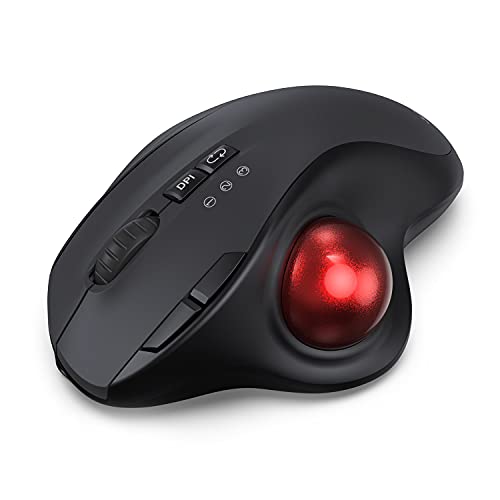 Wireless Trackball Mouse, Bluetooth or USB
