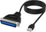 4' USB TO 1284 PARALELL CONVERTOR CABLE -- 30 DAY TTE.CA WARANTY