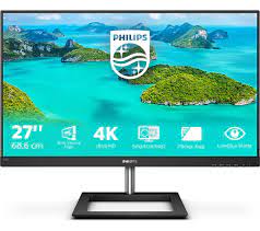 Philips E Line 27" 4K Ultra HD LCD monitor, W-LED, 16:9, 4K UHD (3840 x 2160)