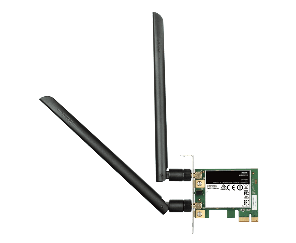 D-Link DWA-582  PCI Express Dual Band Wireless AC1200 Adapter