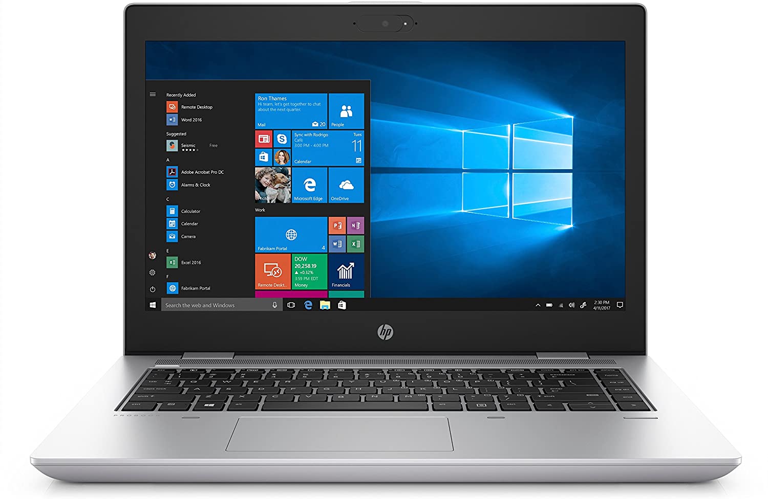 HP ProBook 640 G4 Notebook, Intel Core-i5 8350U, 16Gb DDR4 Ram, 128Gb SSD, Windows 10 Pro
