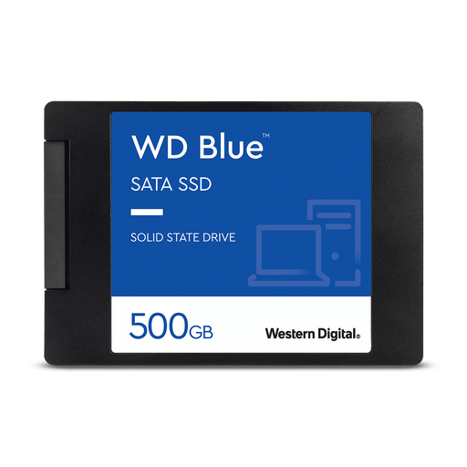 WD WDS500G2B0A500GB Blue 3D NAND SATA SSD,  2.5 Inch,  7mm, SSD 560R/530W -- 5 Year WD Warranty